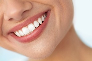 Closeup of woman smiling