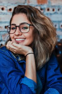 Woman with an attractive smile